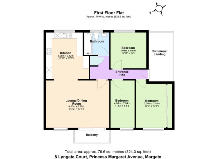 Floorplans For Princess Margaret Avenue, Margate